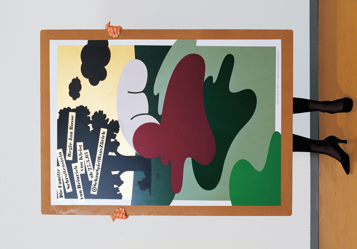 Plakat 'Die Familie Schroffenstein', Schauspielhaus Zürich