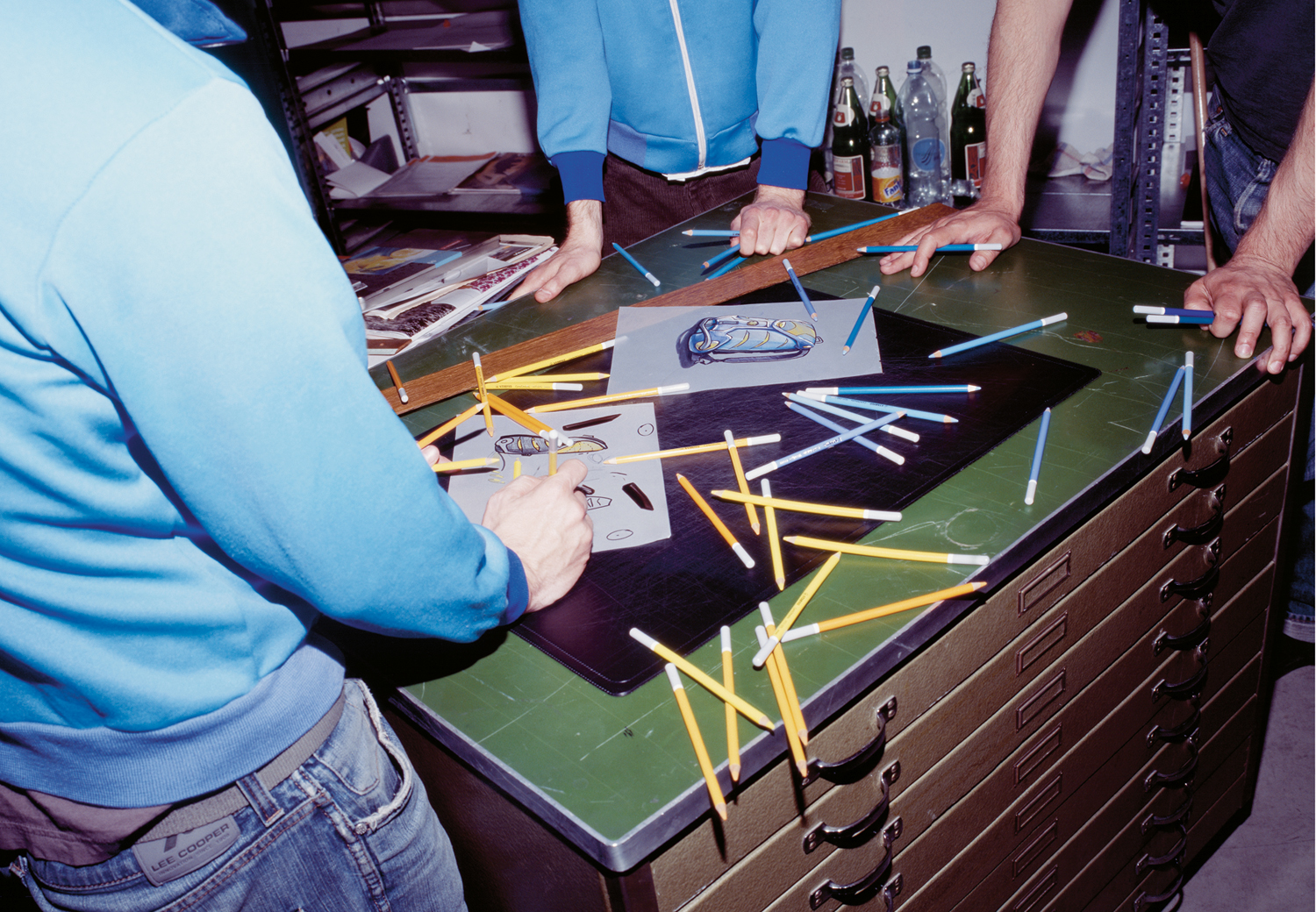 Mathias Durisch und Moritz Schlatter in ihrem Atelier