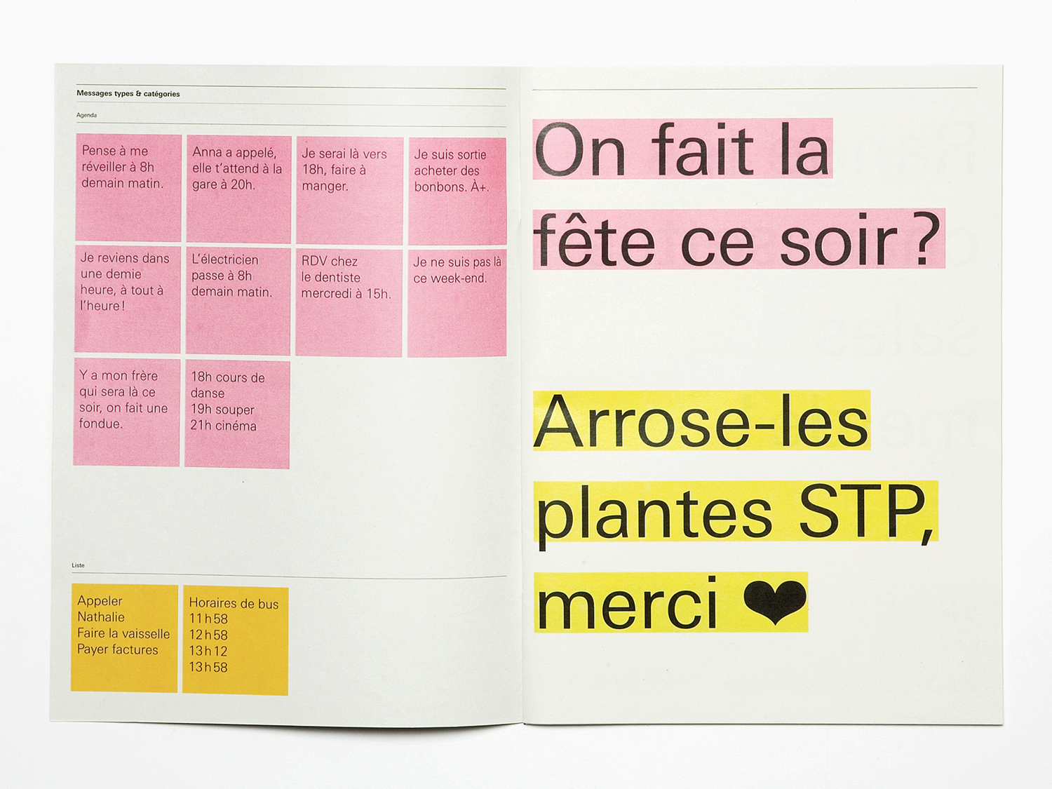 '<3 À+', Booklets, Plakate und Karten