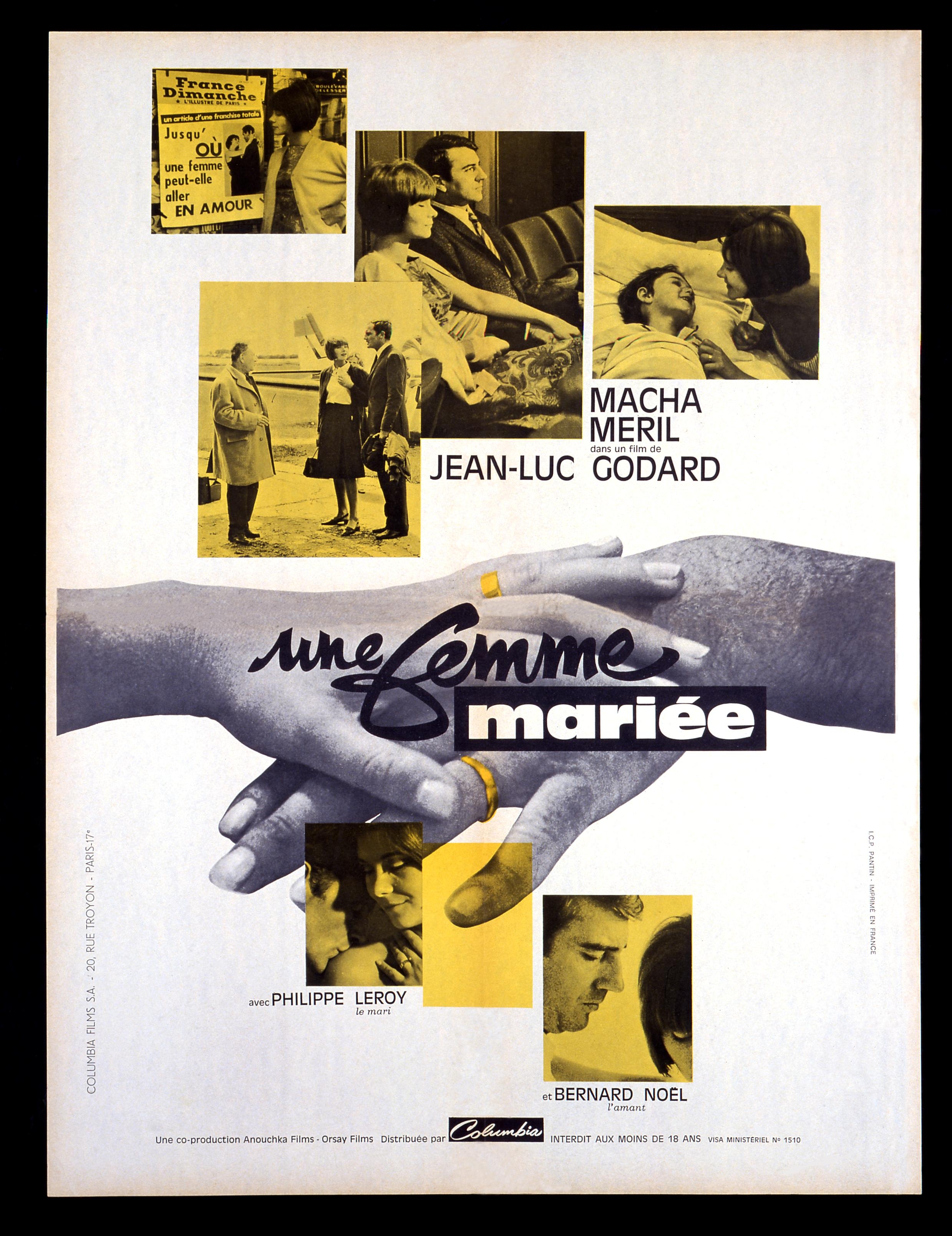 'Une Femme mariée' (1967), Plakat