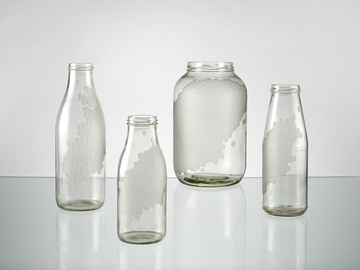 'Cut & Paste' und 'Upgrade', Glaskollektionen