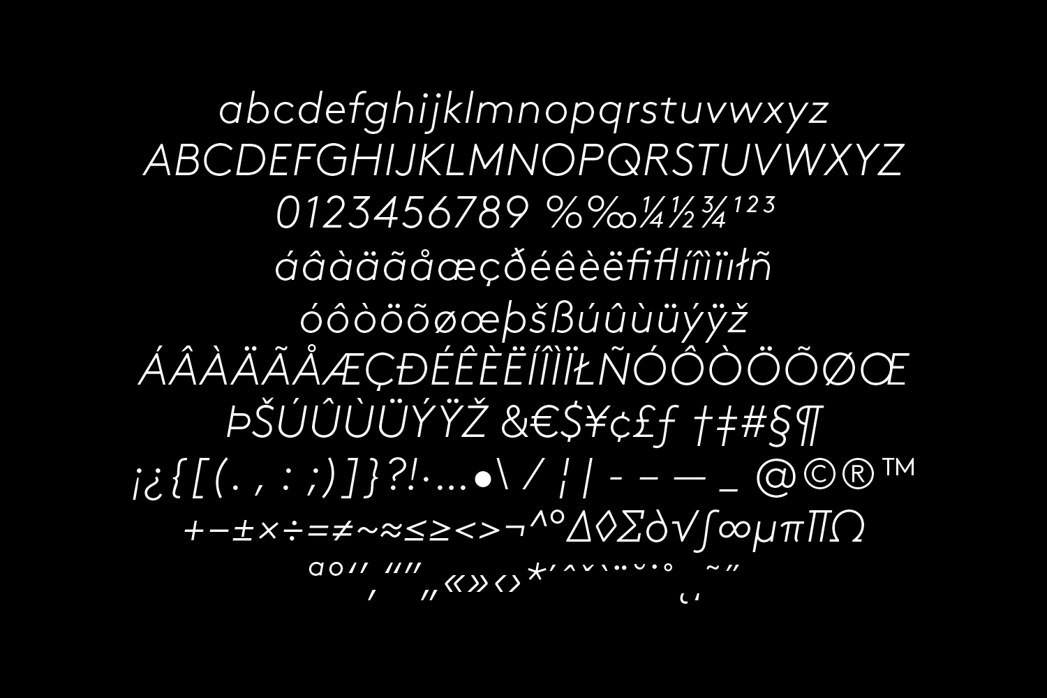 Schrift 'LL Brown Typeface'