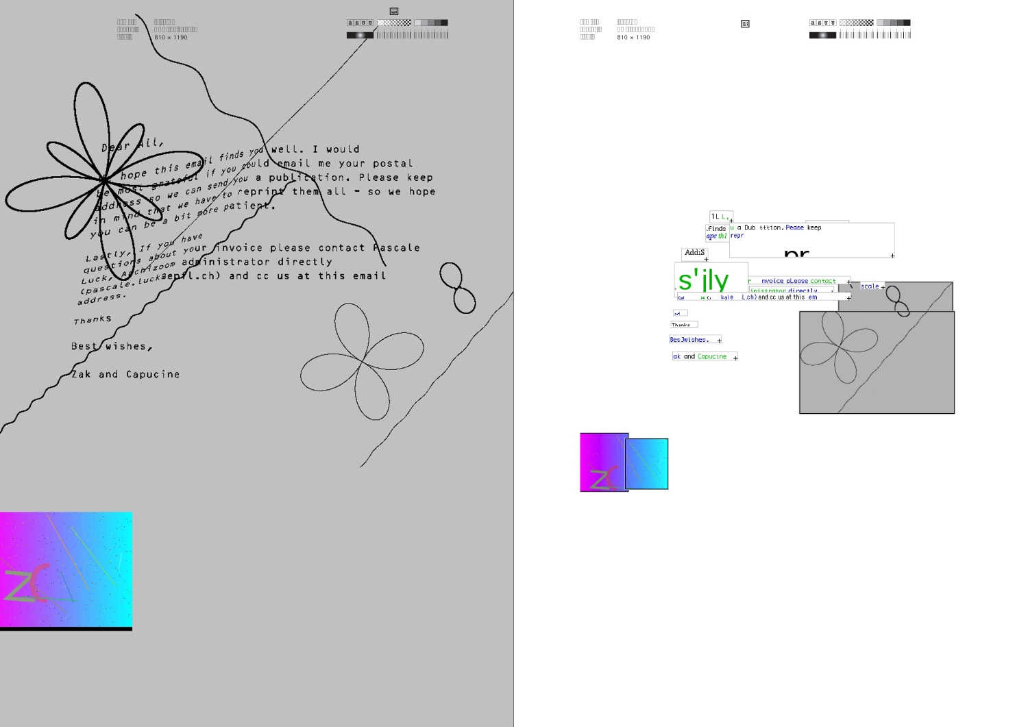 'All the best', Web-Interface, Buch A4, Plakatserie A0, 2009
