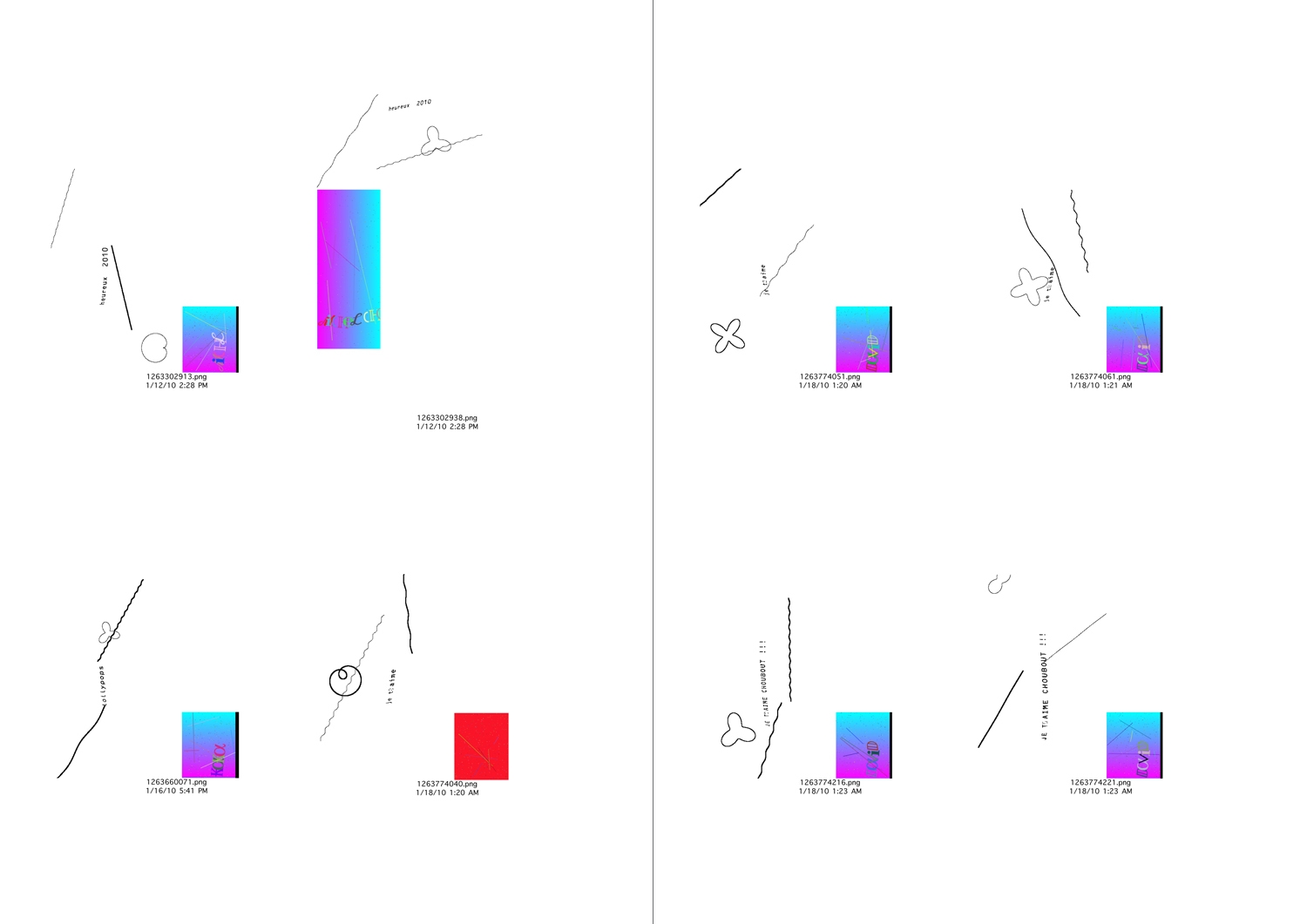 'All the best', Web-Interface, Buch A4, Plakatserie A0, 2009