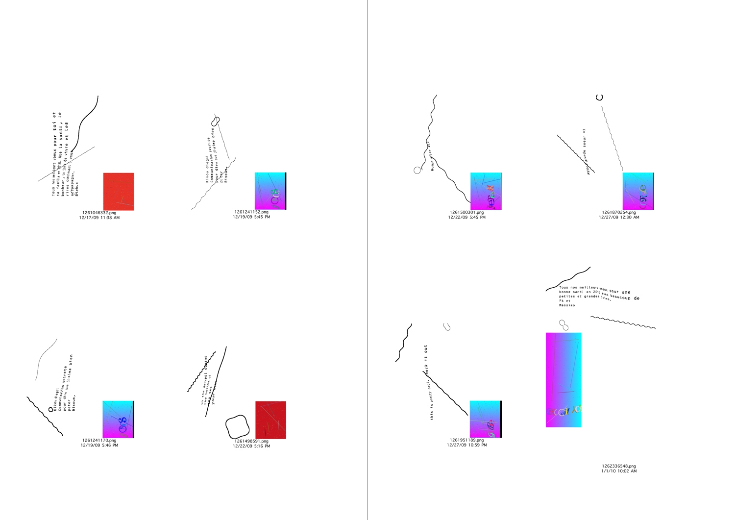 'All the best', Web-Interface, Buch A4, Plakatserie A0, 2009