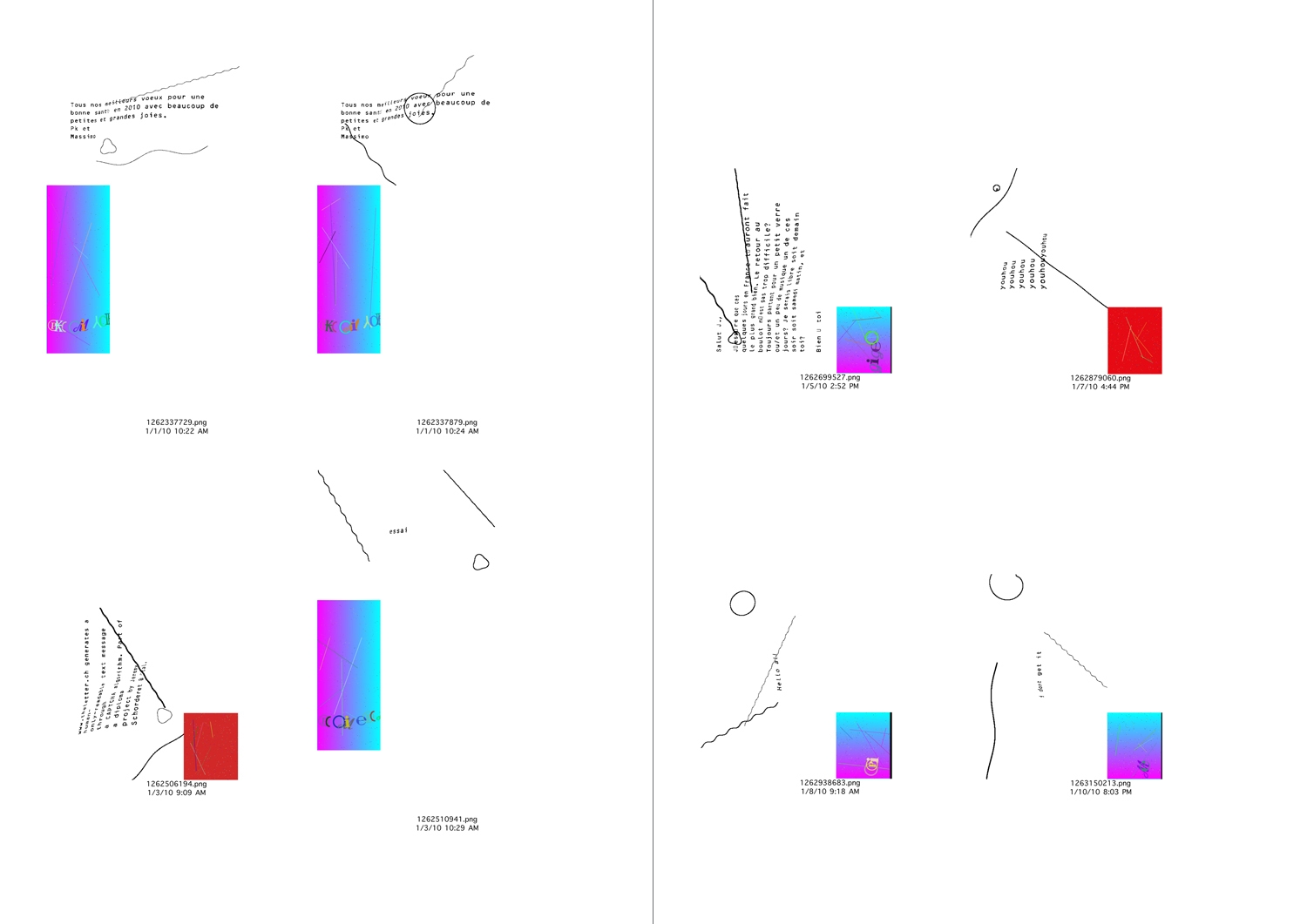 'All the best', Web-Interface, Buch A4, Plakatserie A0, 2009