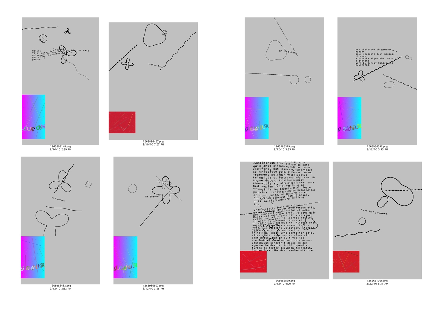 'All the best', Web-Interface, Buch A4, Plakatserie A0, 2009