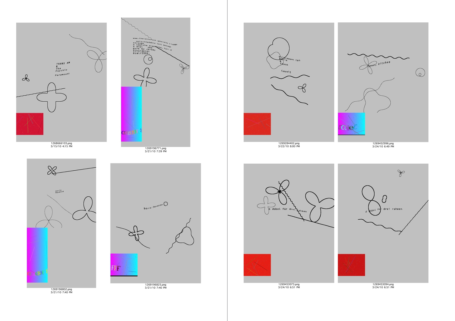 'All the best', Web-Interface, Buch A4, Plakatserie A0, 2009