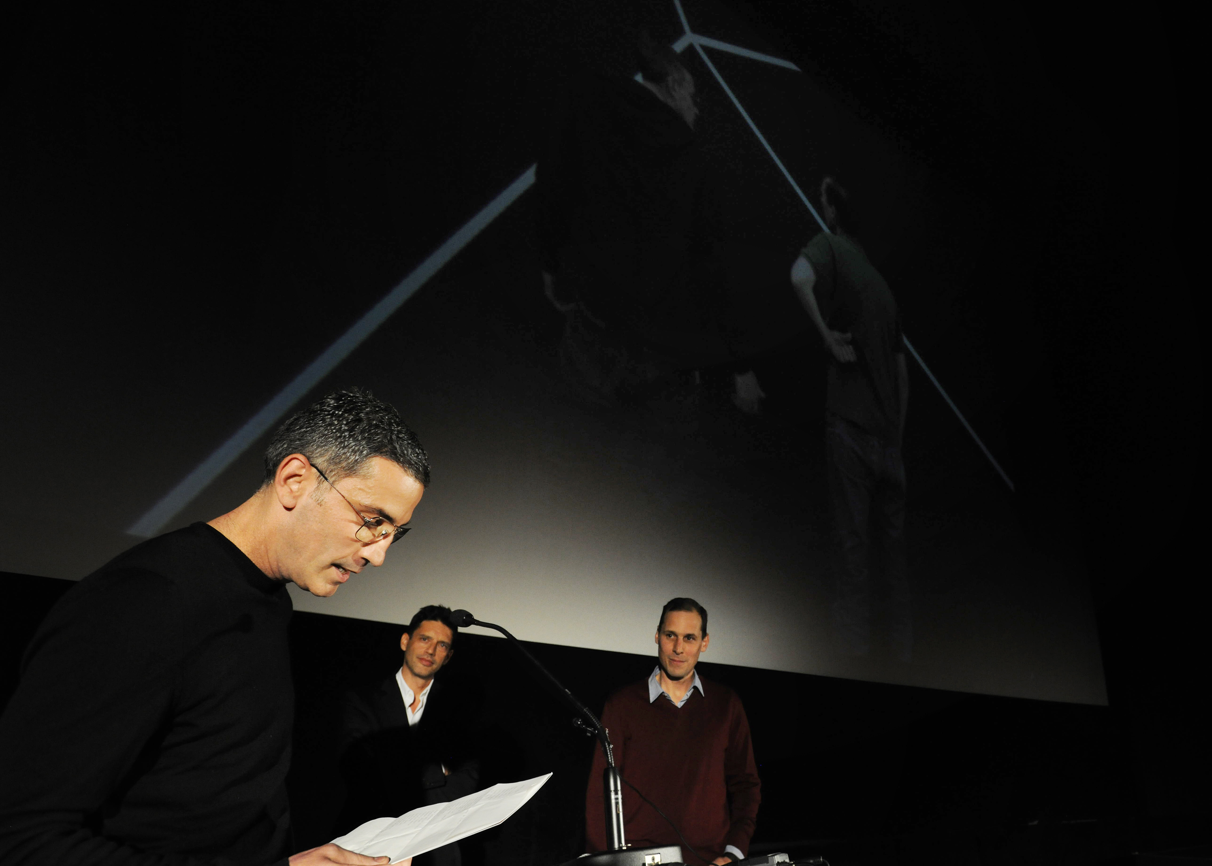 Preisverleihung im Cinéma Capitole Lausanne : NORM ‒ Dimitri Bruni und Manuel Krebs, Grand Prix Design 2011