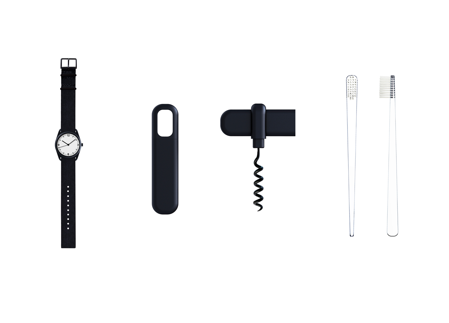 Eine Auswahl von Prototypen für 'Muji'