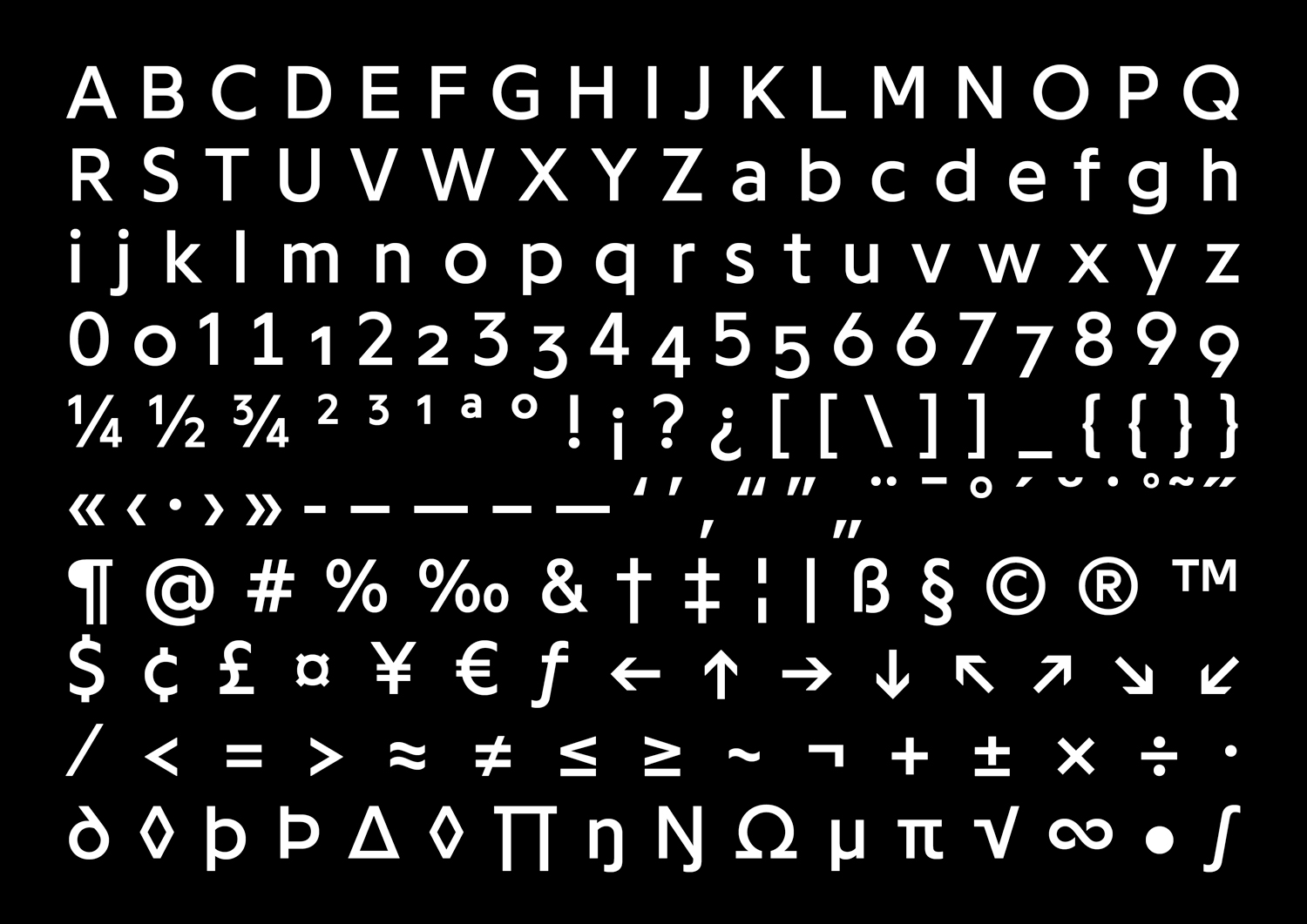 'Programme', Schrift