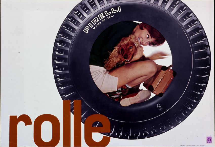 Lora Lamm, Rolle – Pirelli, 1961, Museum für Gestaltung Zürich, Plakatsammlung / Grafiksammlung