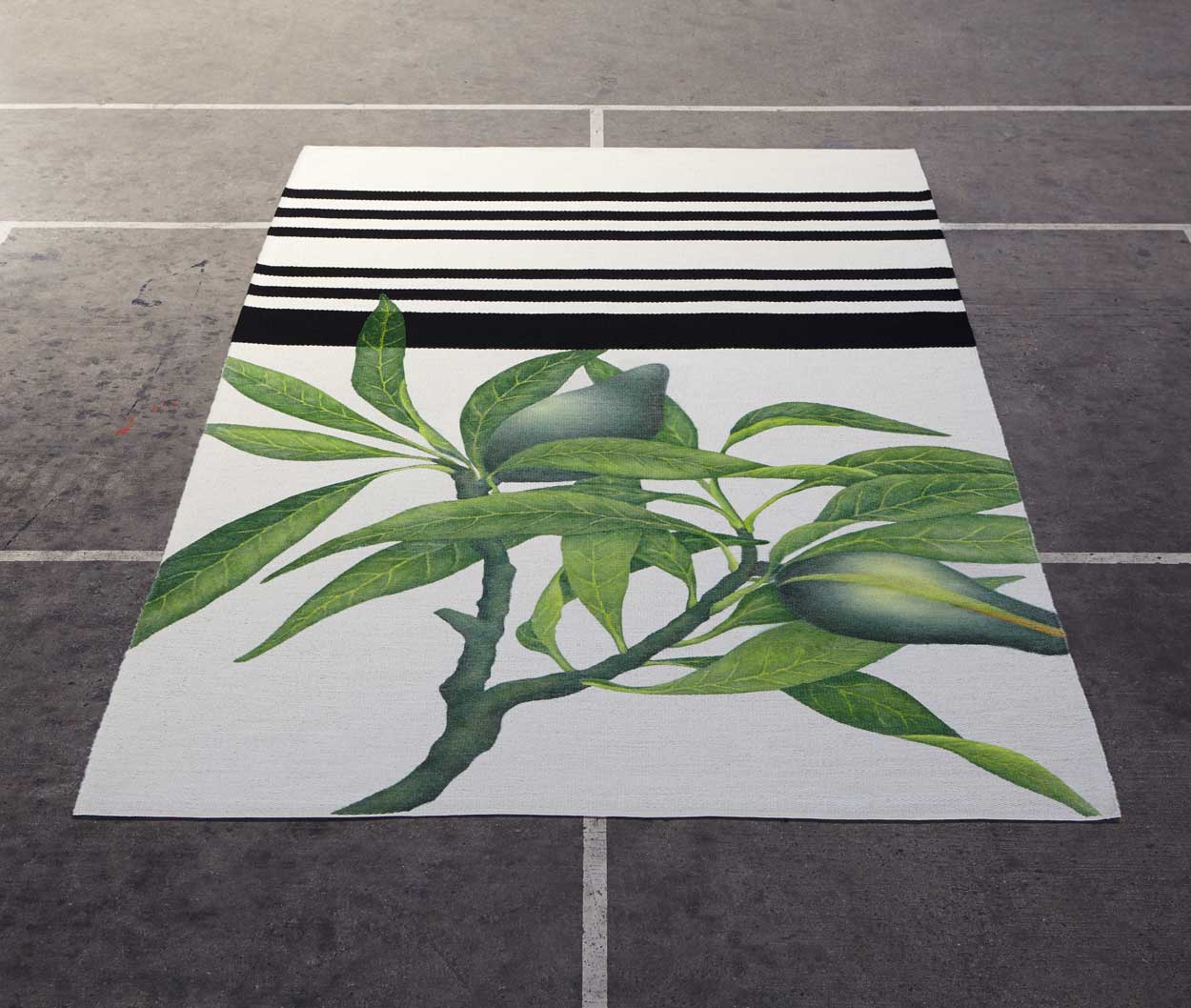 « Tropical Bauhaus », Teppichentwürfe, Diplomarbeit