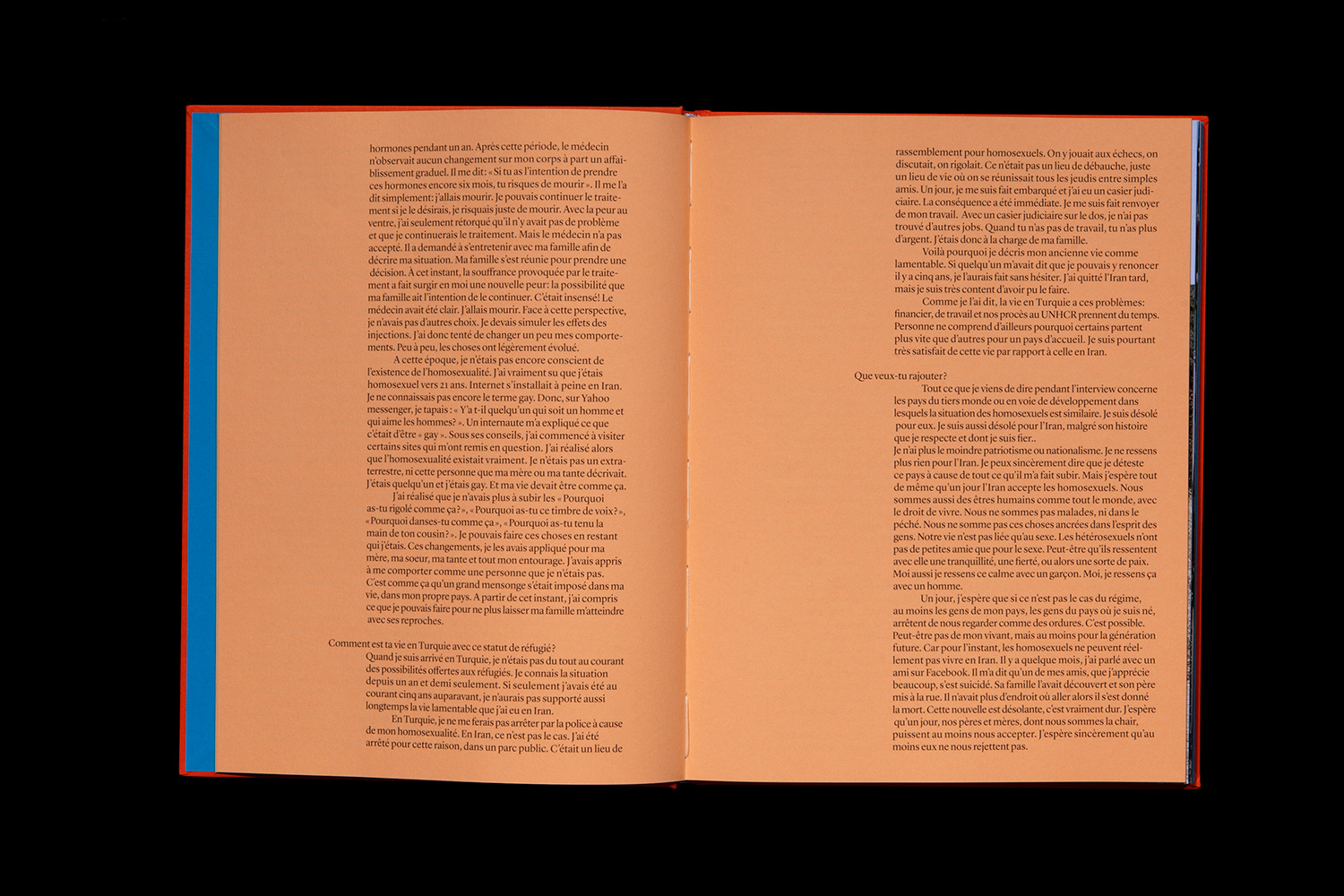 «There are no homosexuals in Iran», un projet photographique