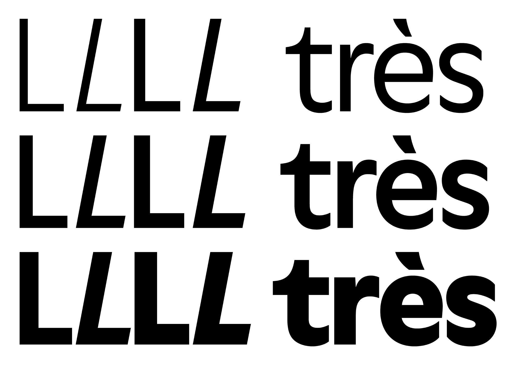 LL Moderne, Schrift, 2017