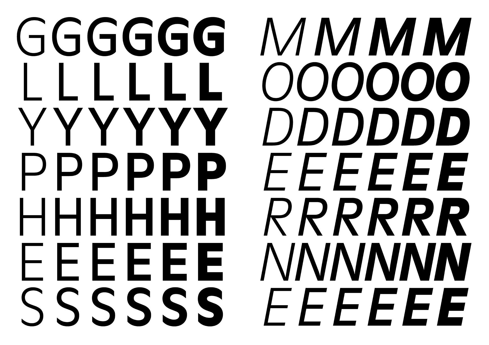 LL Moderne, Schrift, 2017