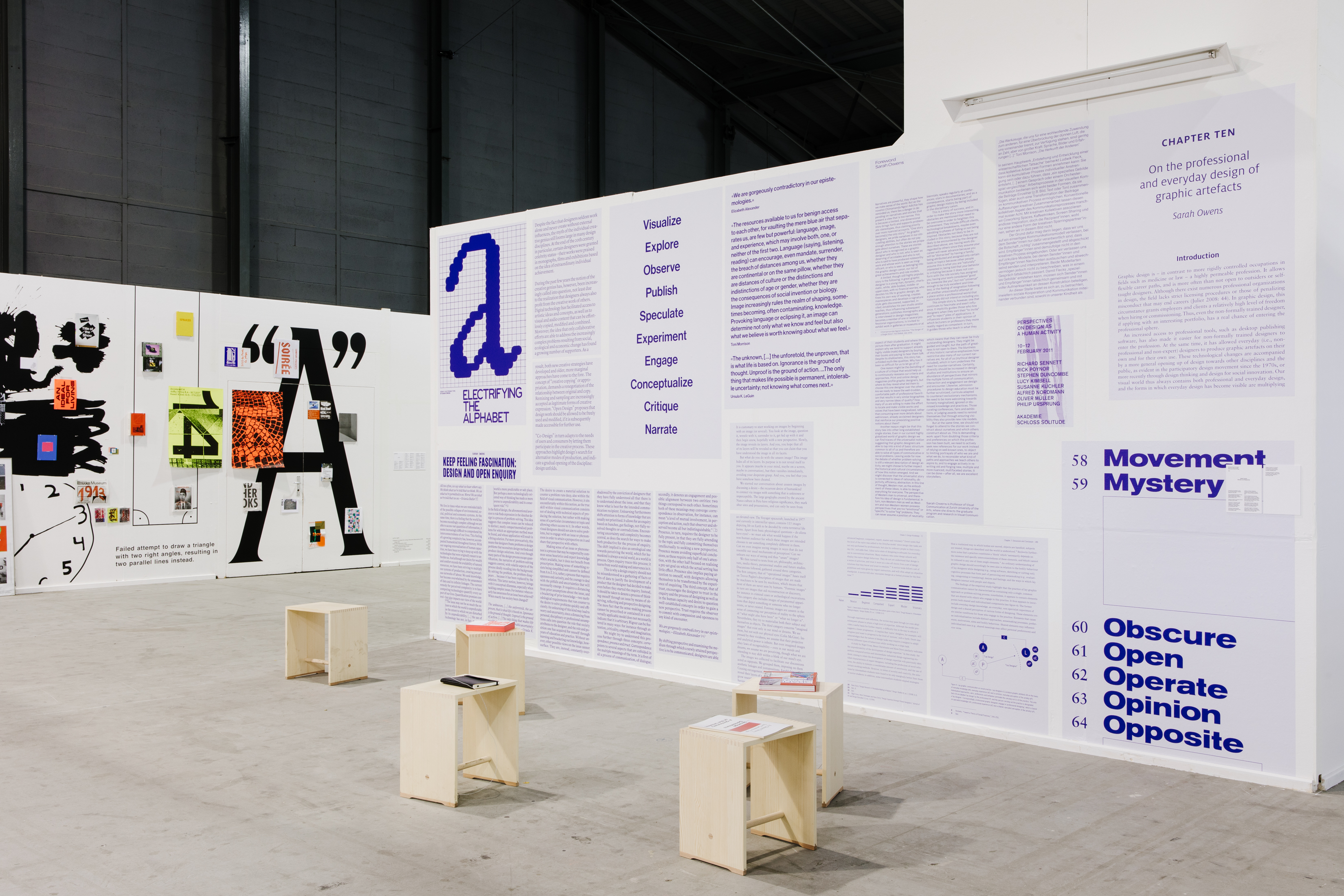 Swiss Grand Award for Design 2021, exhibition view. Julia Born, Sarah Owens