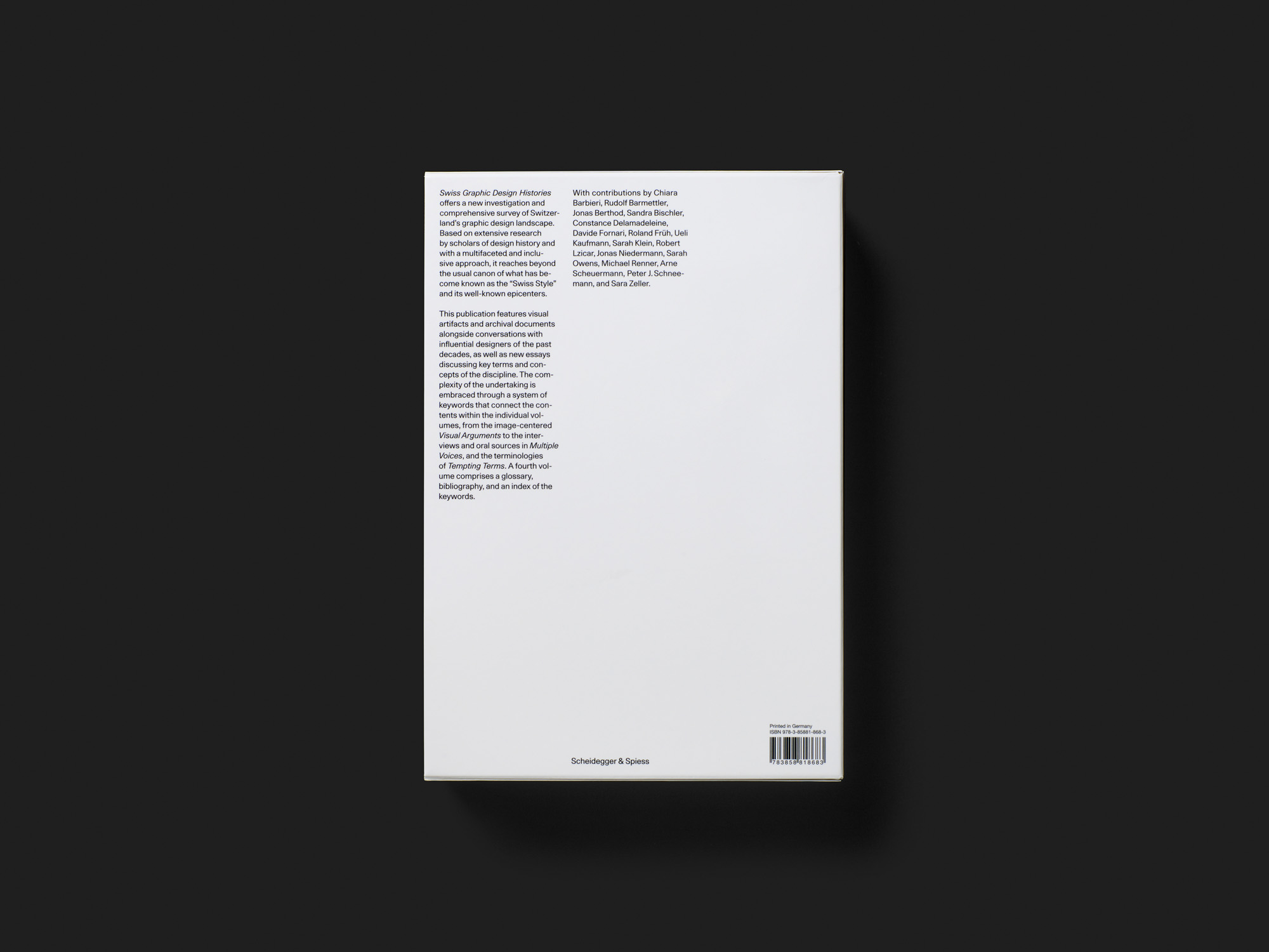 Swiss Graphic Design Histories