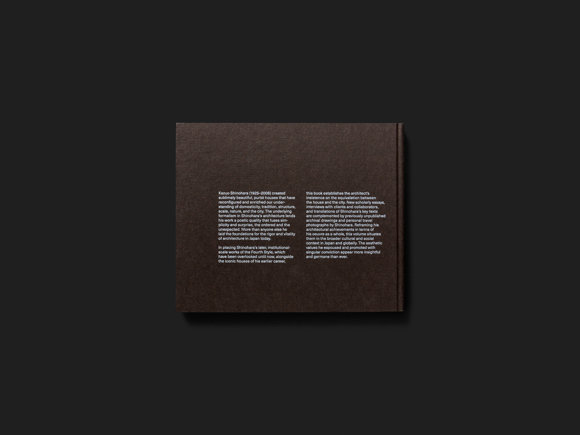 Kazuo Shinohara. Traversing the House and the City