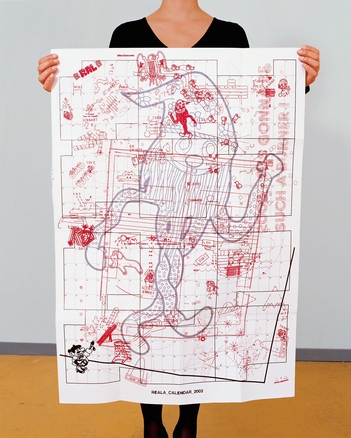 Neujahrsplakat, mit Reala