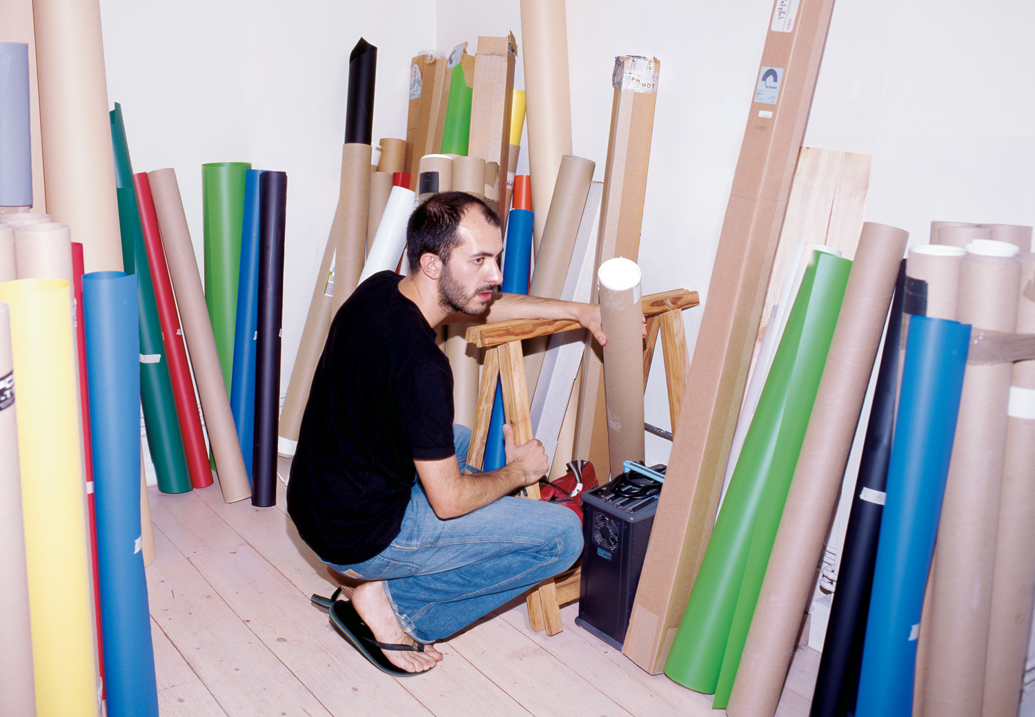 Erwan Frotin in his studio