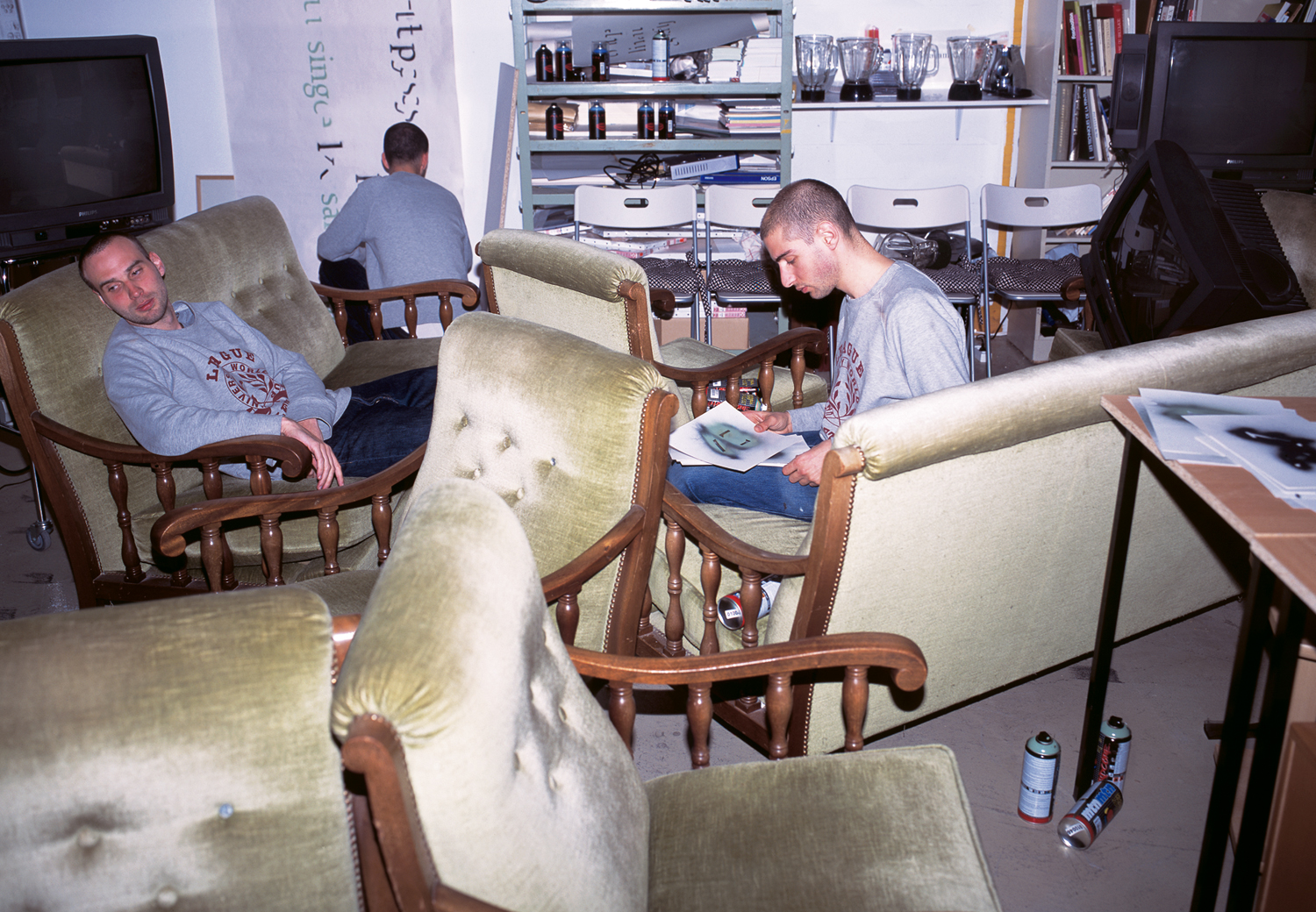 Ian Party in his studio