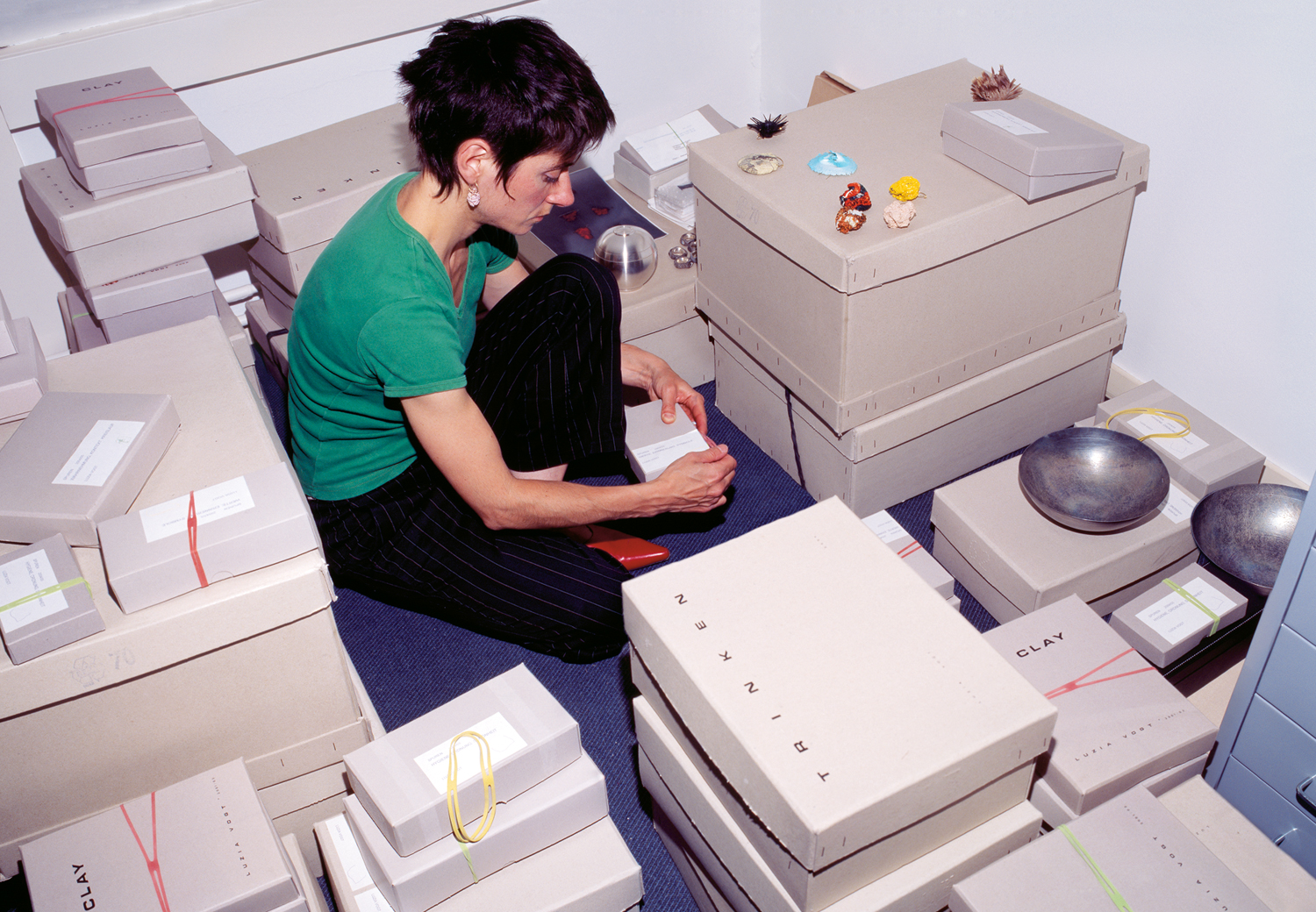 Luzia Vogt in her studio