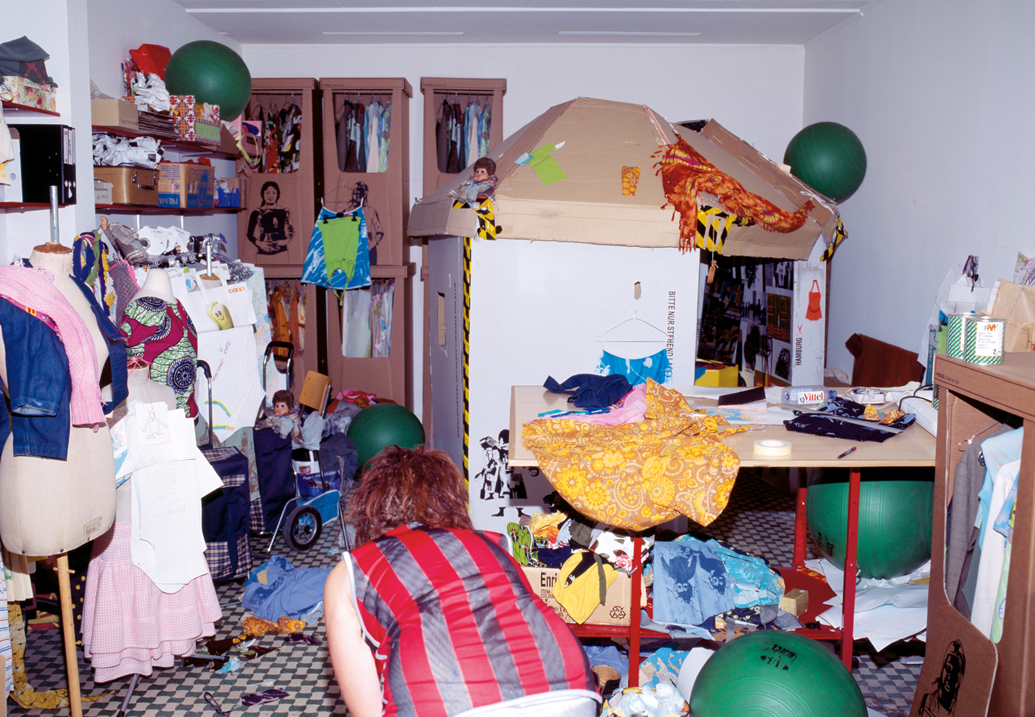 Melanie Fischer in her studio