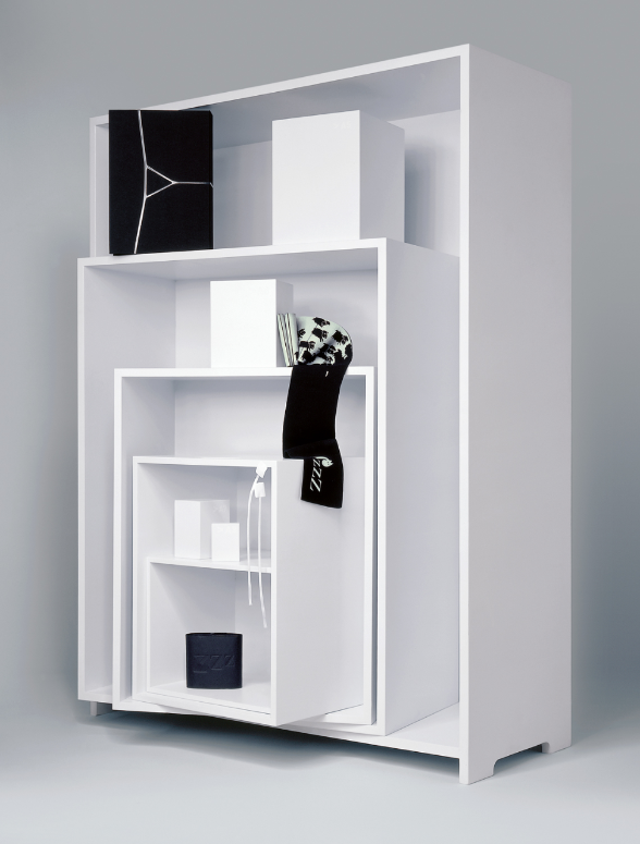 bookshelf 'DINA', bookmark, elastic and the book 'Zzz' (diploma work with the title 'I love books')