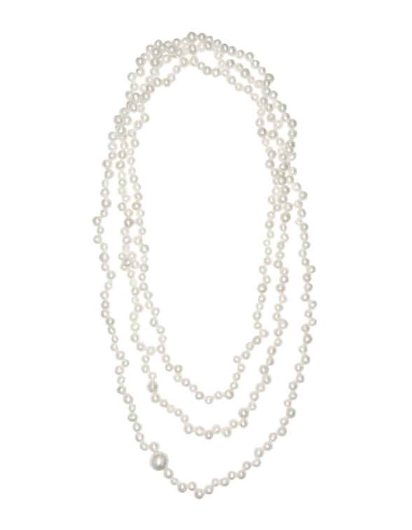 necklace (handmade cellophane pearls)