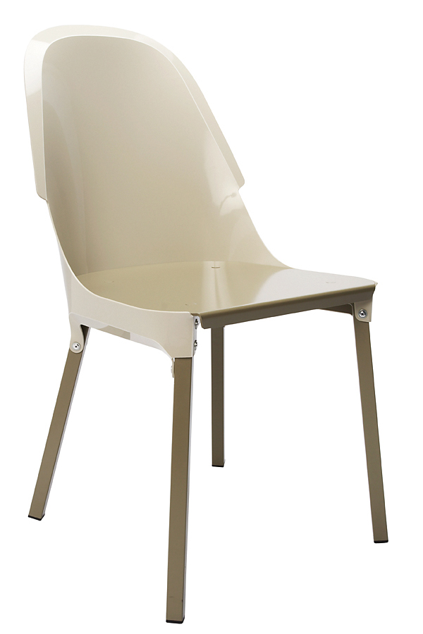 'Plastic Back Chair' (aluminium and polypropylene)