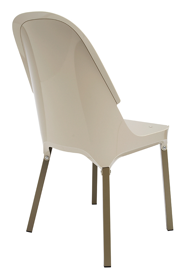 'Plastic Back Chair' (aluminium and polypropylene)