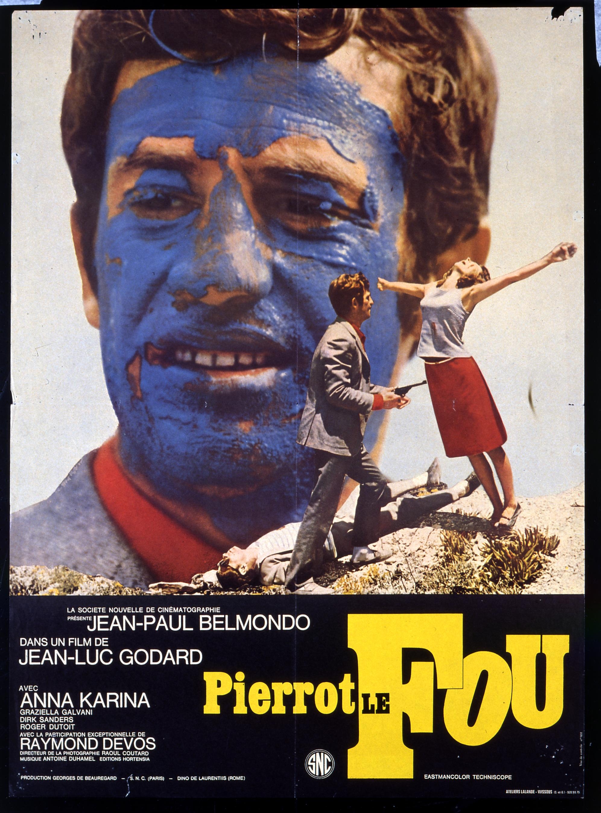 'Pierrot le Fou' (1965), poster