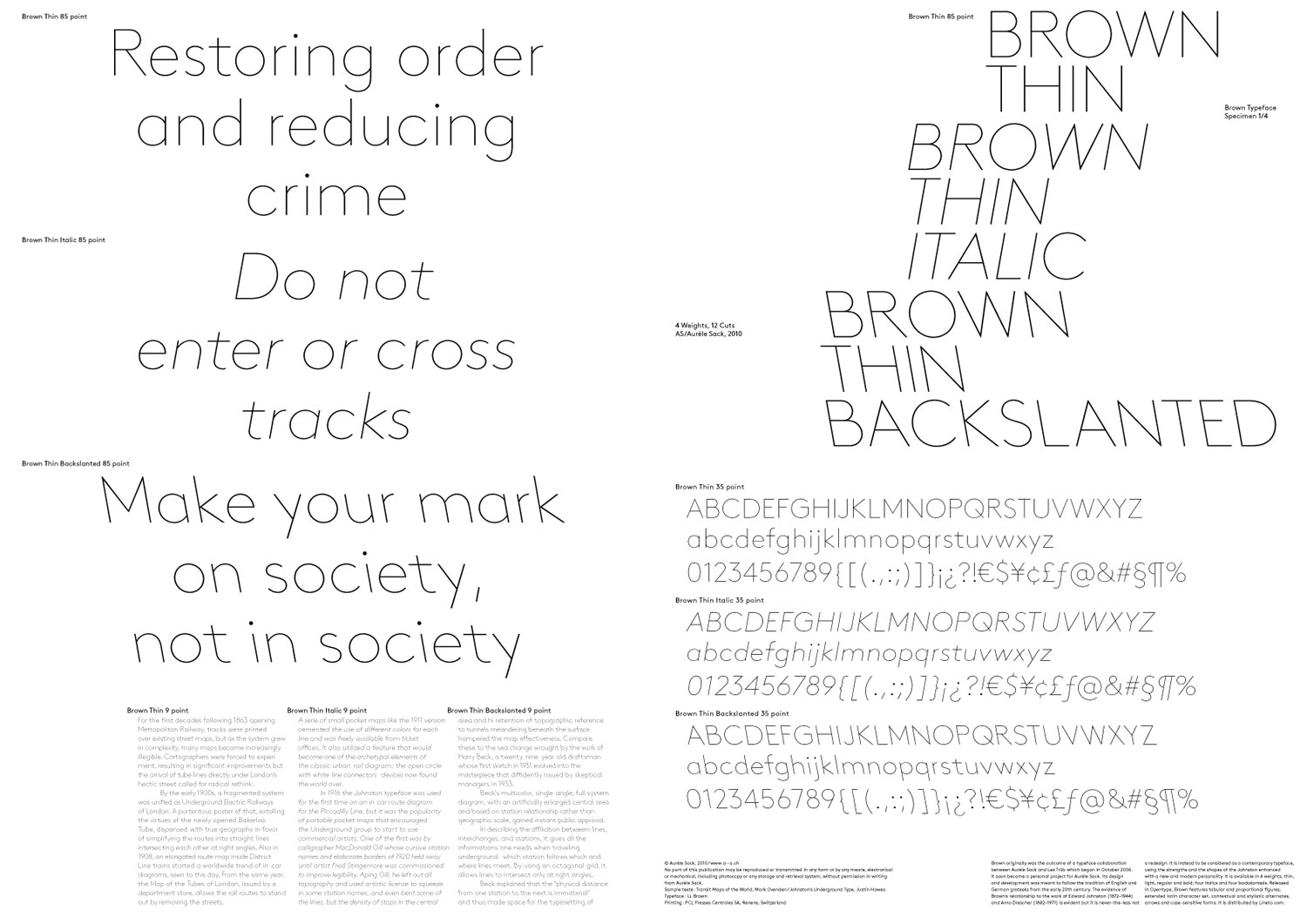 font 'LL Brown Typeface'