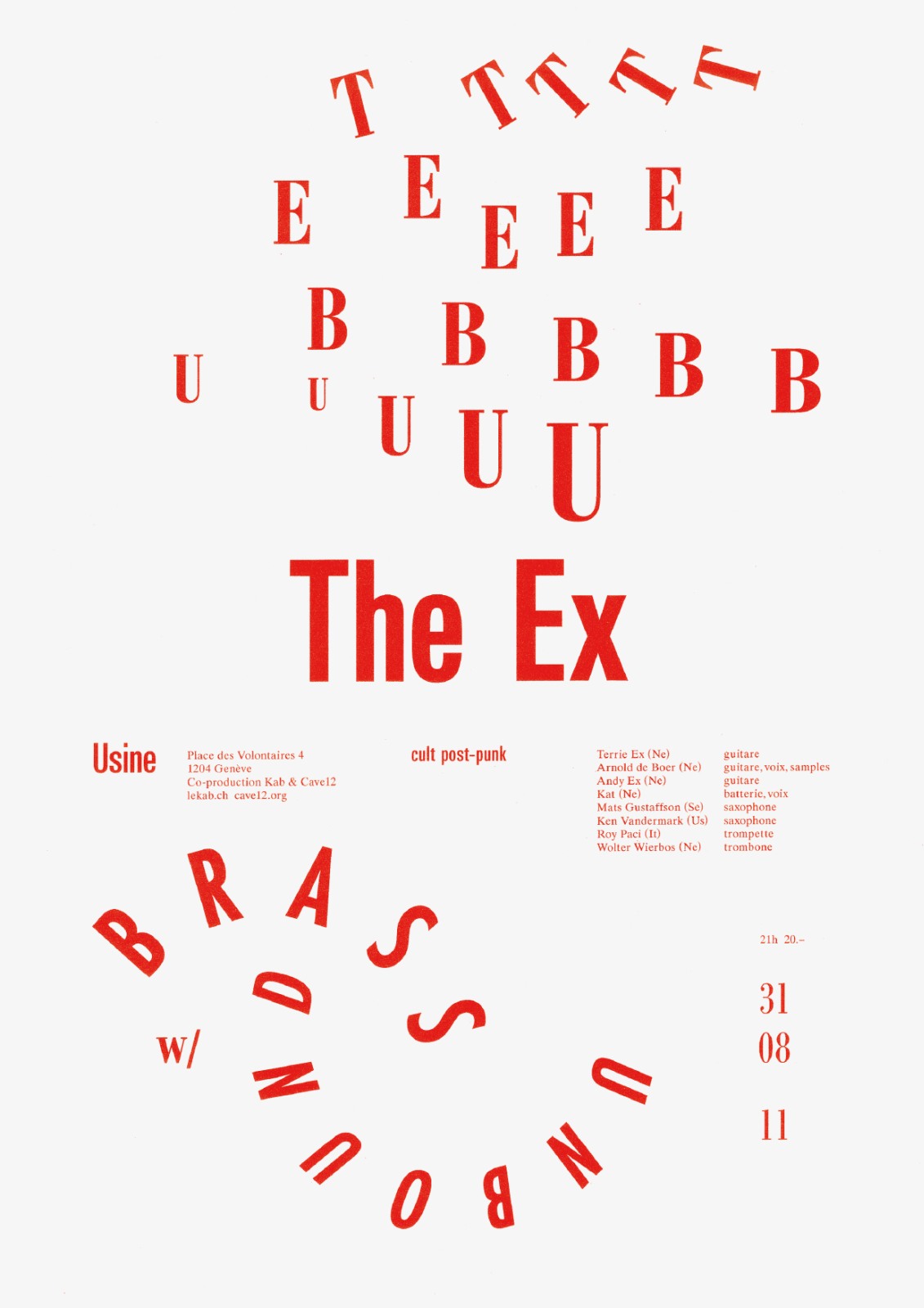 Poster series for 'Le KAB de l'Usine' (2010/2011)