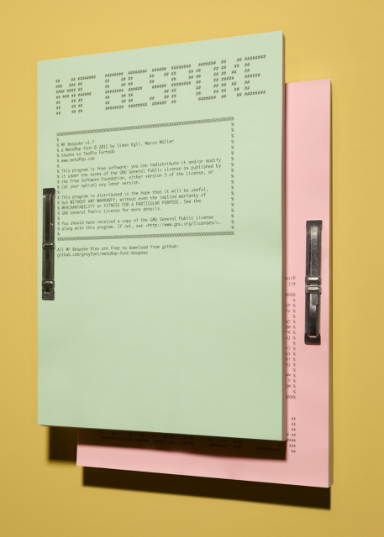 Typografie 'Metaflop'