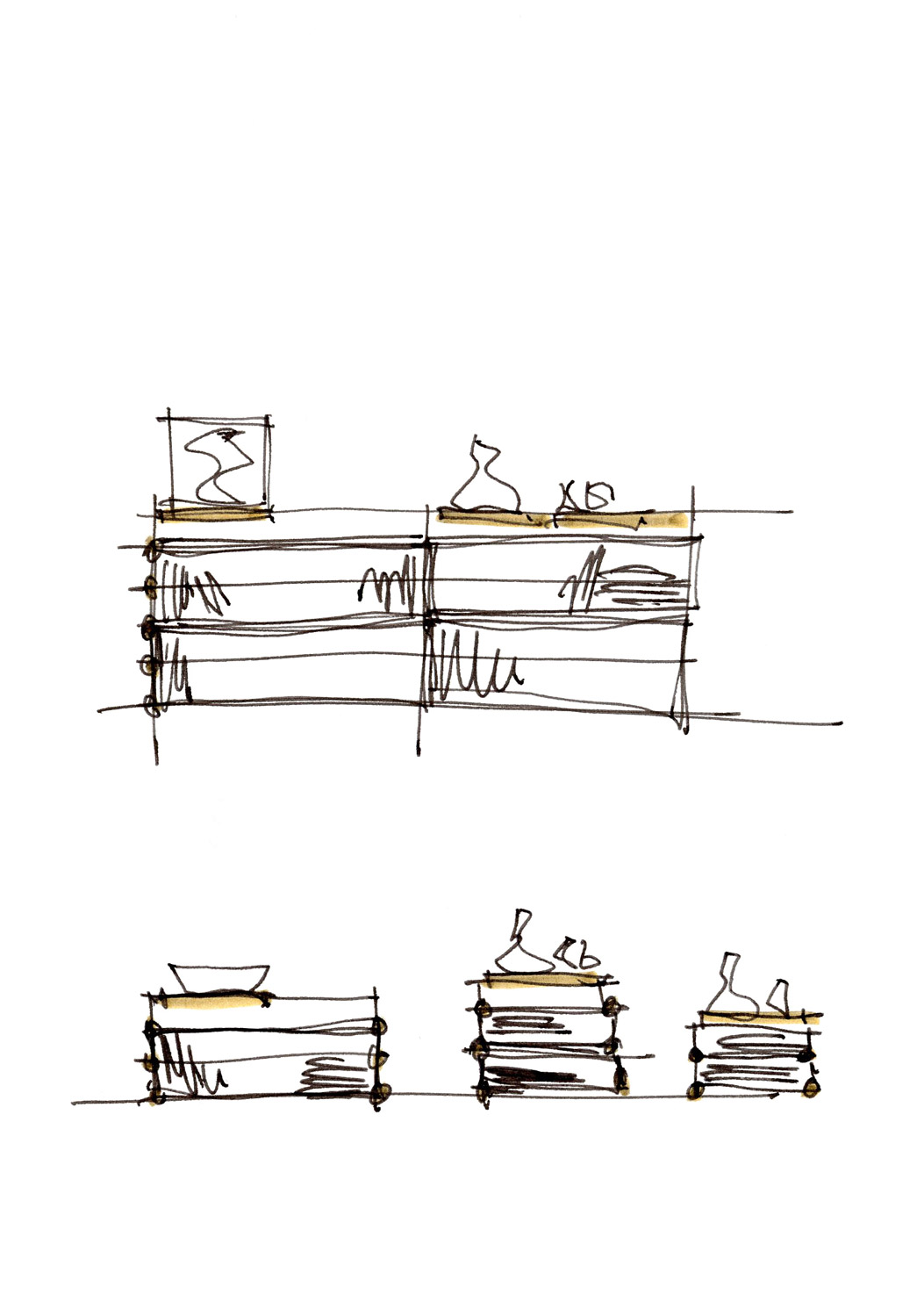 'Etage', storage unit for Röthlisberger