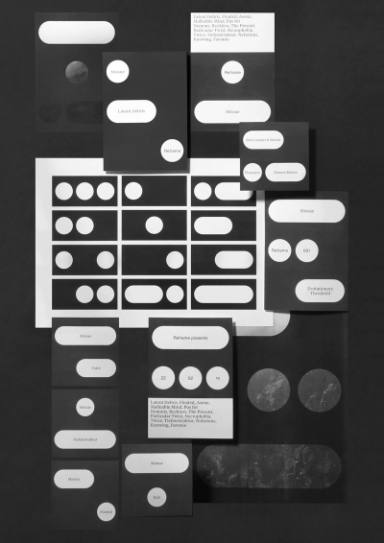 A series of typographical posters and flyers for a variety of cultural institutions and events