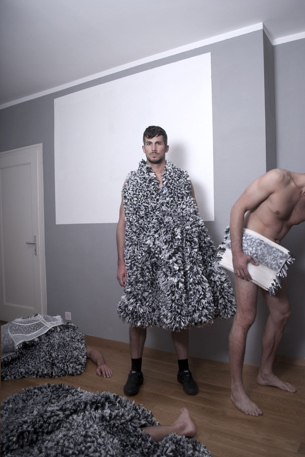 « Mon modèle masculin est une femme », Modekollektion Männer, Diplomarbeit