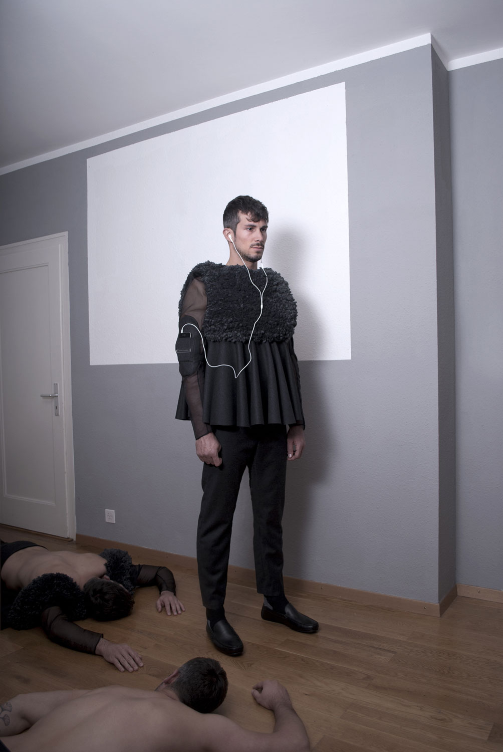 « Mon modèle masculin est une femme », Modekollektion Männer, Diplomarbeit