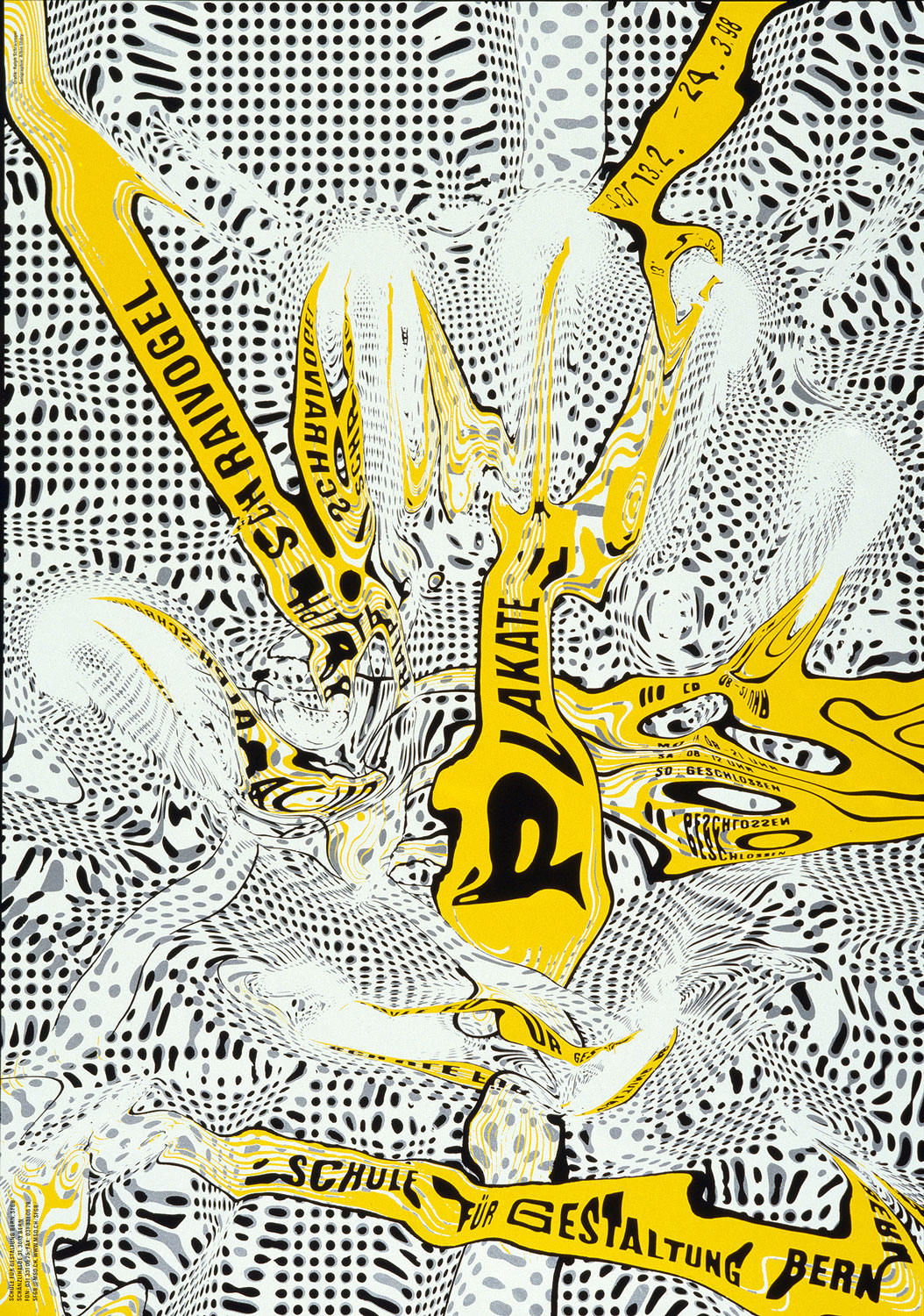 Ralph Schraivogel, Ralph Schraivogel – Plakate – Schule für Gestaltung Bern, Plakat, 1998 © Museum für Gestaltung Zürich, Plakatsammlung / Grafiksammlung ( Ralph Schraivogel )