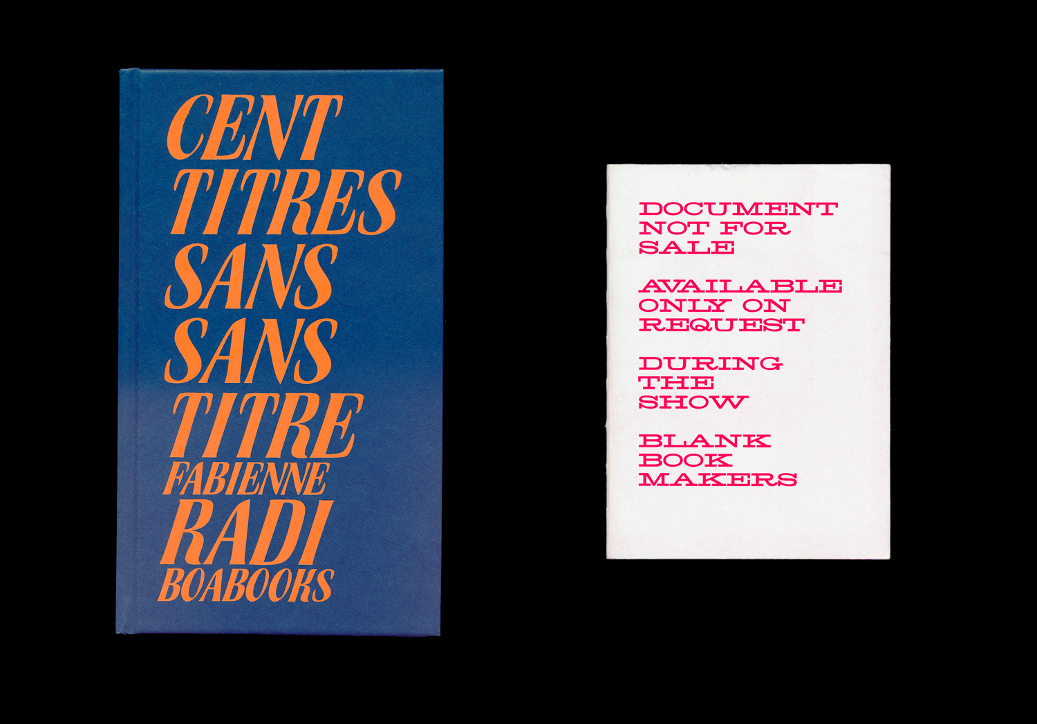 A selection of Boabooks