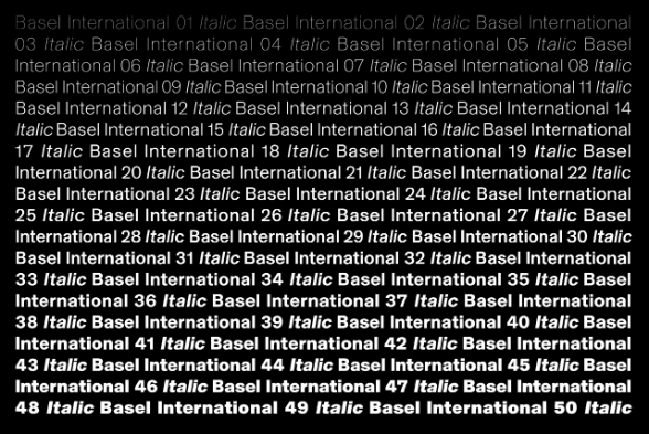 Basel Grotesk. A functional and global approach to type design, 2013-2017
