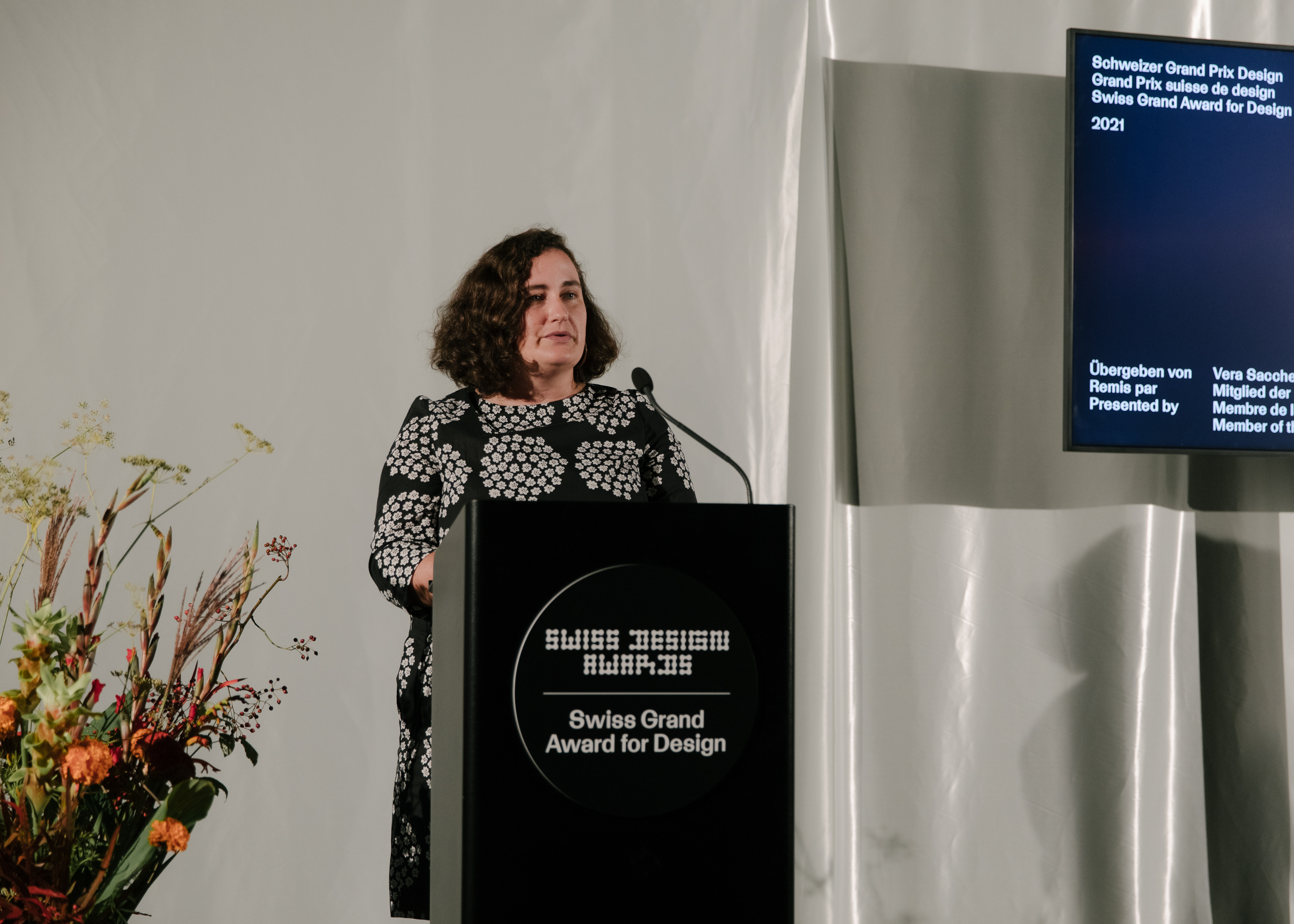 Swiss Design Awards ceremony. Vera Sacchetti