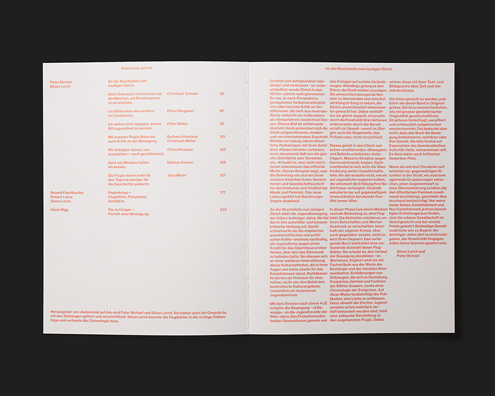 Autonomie auf A4. Wie die Zürcher Jugendbewegung Zeichen setzte. Flugblätter 1979–82