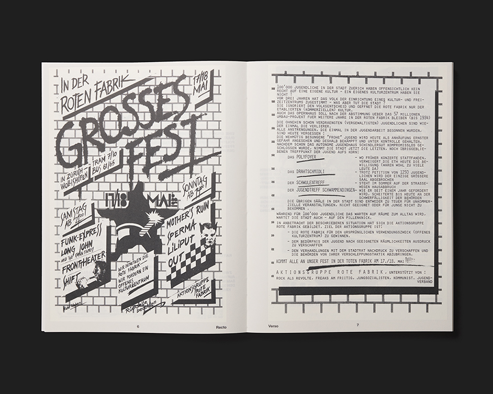 Autonomie auf A4. Wie die Zürcher Jugendbewegung Zeichen setzte. Flugblätter 1979–82