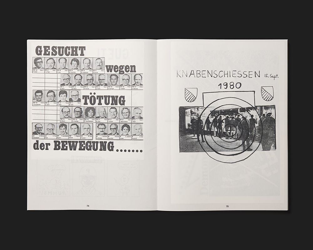 Autonomie auf A4. Wie die Zürcher Jugendbewegung Zeichen setzte. Flugblätter 1979–82
