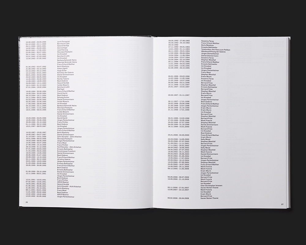 Vierzig Jahre Gegenwart. Die Galerie Wilma Lock in St. Gallen