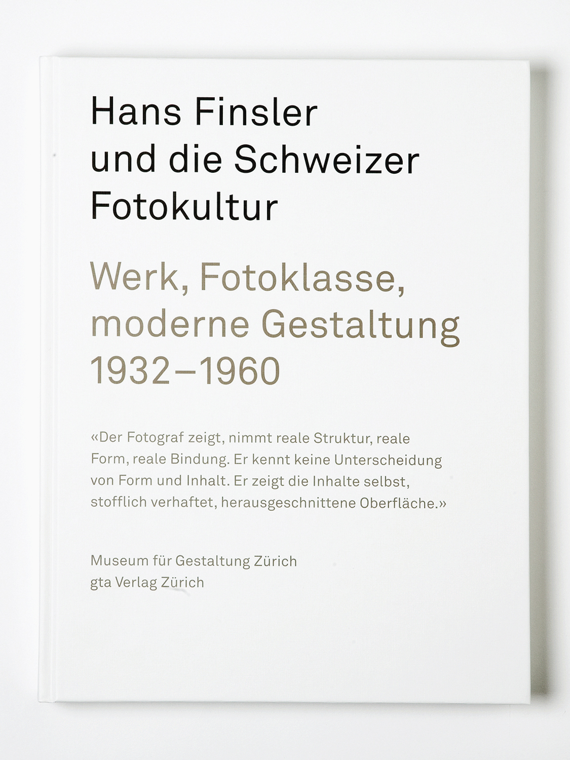 'Hans Finsler und die Schweizer Fotokultur'
