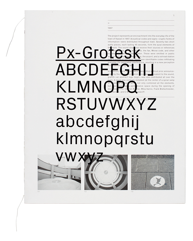 'Px-Grotesk', typographie